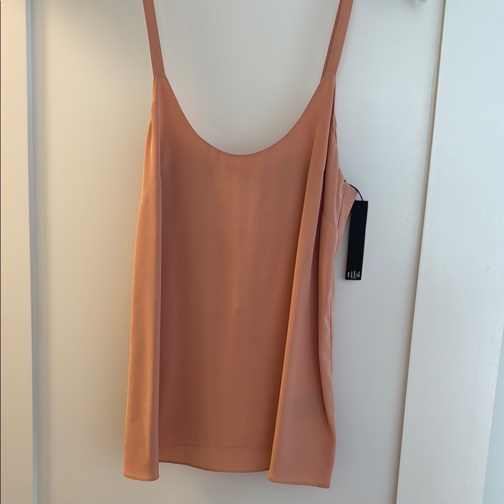 Tibi Peach Tank Top Size 2